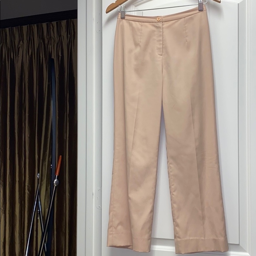 Wanko-Hong Kong silky cream suit pants